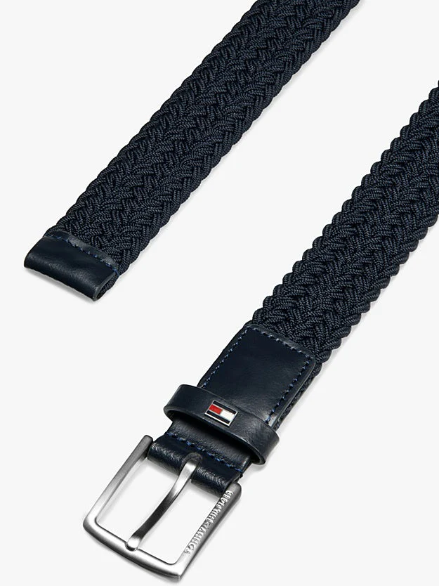 BRAIDED ELASTICATED BELTE - Space Blue - Image 4