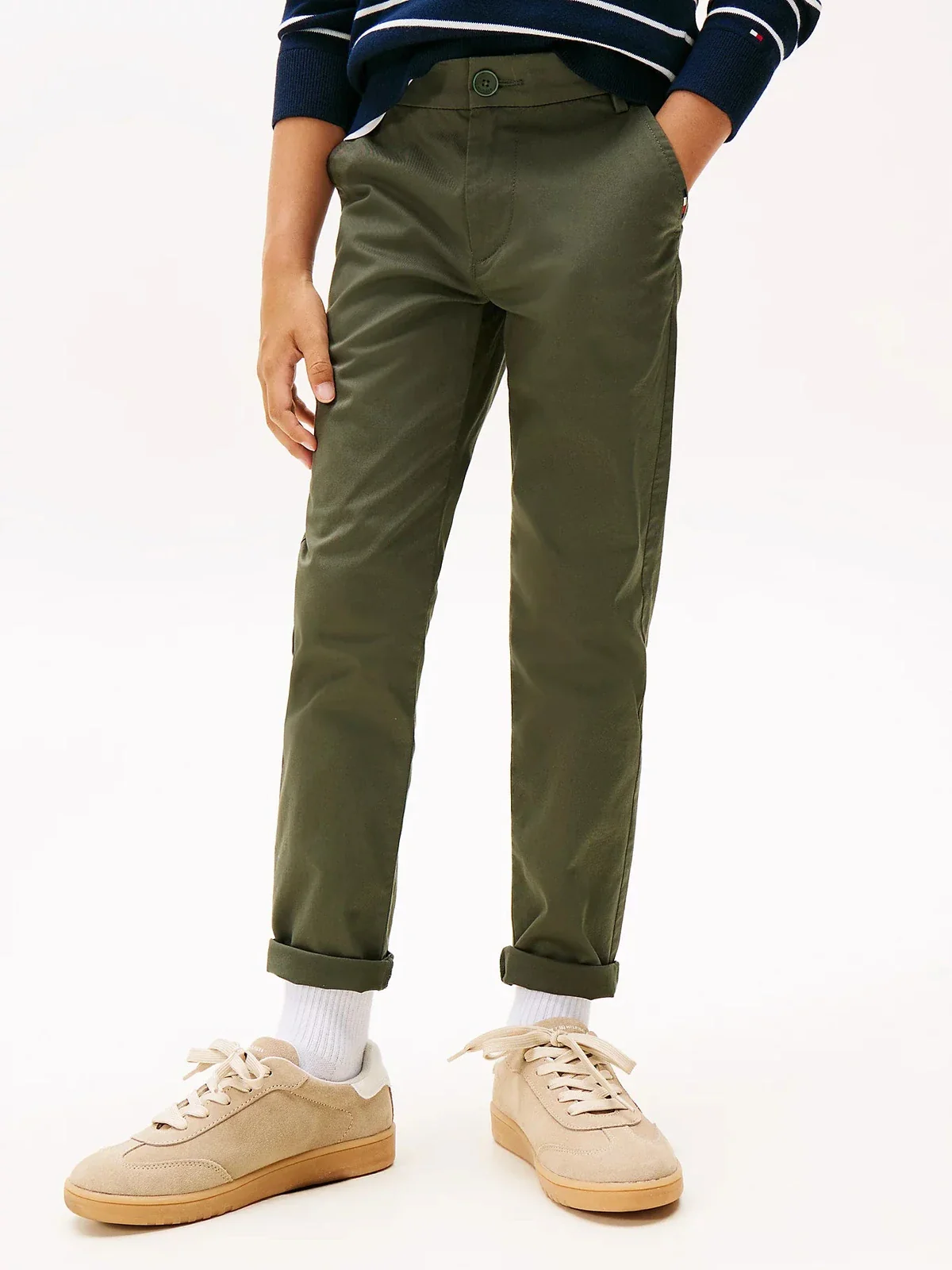 CHINO BUKSE - Pewter Green - Image 3