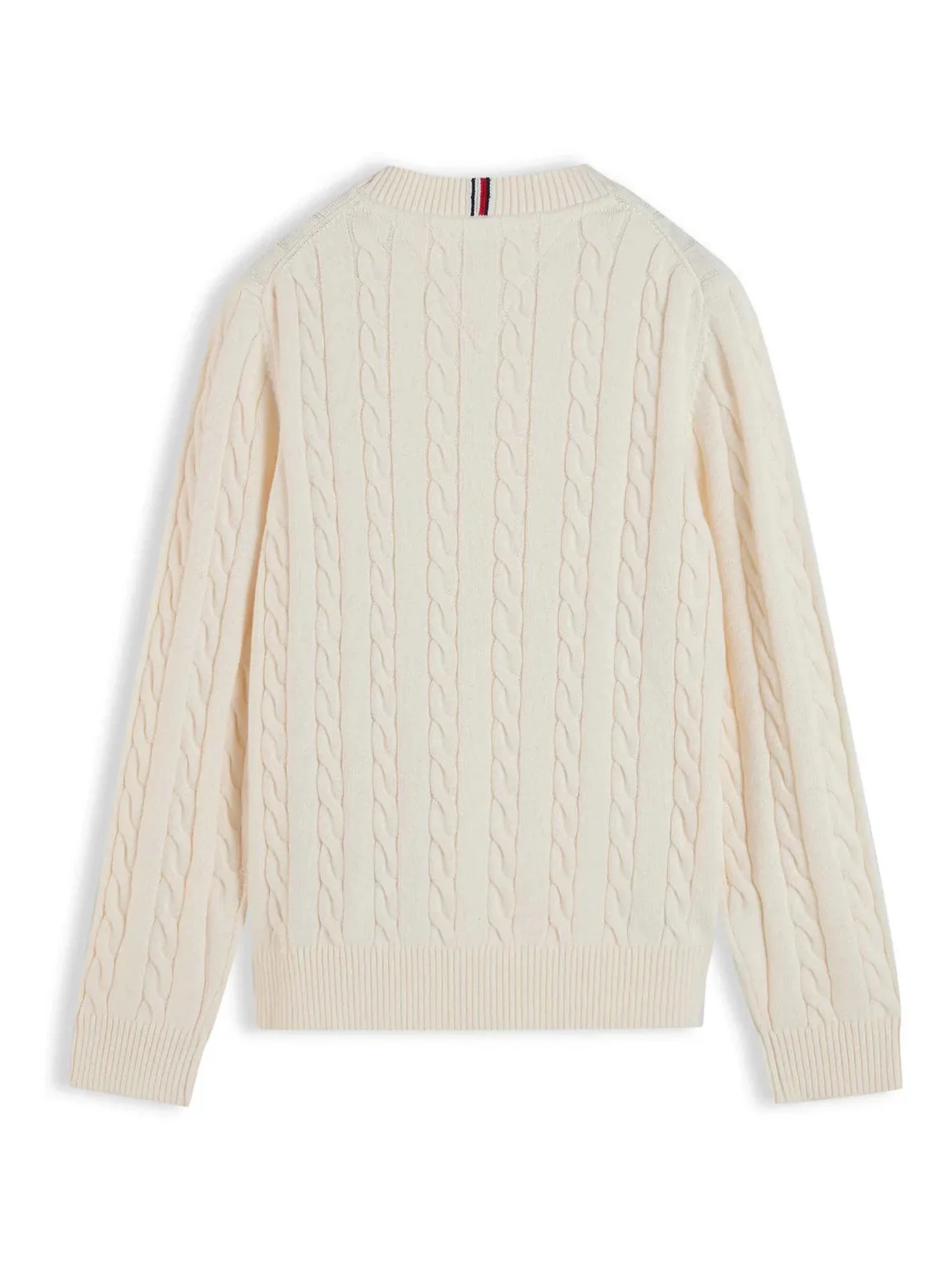 COTTON CABLE SWEATER - Ivory Petal - Image 2