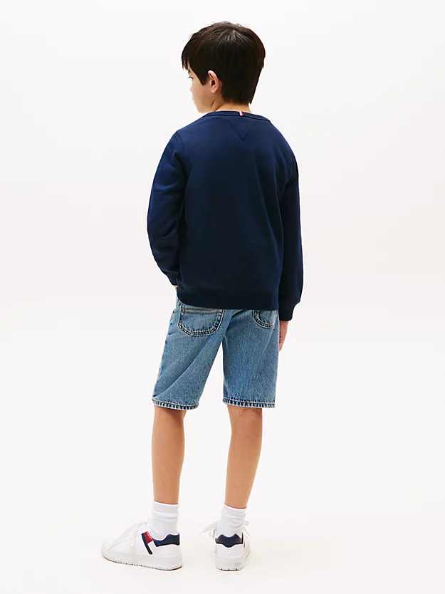 FLAG HILFIGER GENSER - Dark Night Navy - Image 4