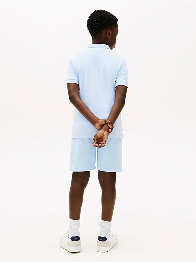 FLAG POLO T-SKJORTE - Sweet Blue - Image 3