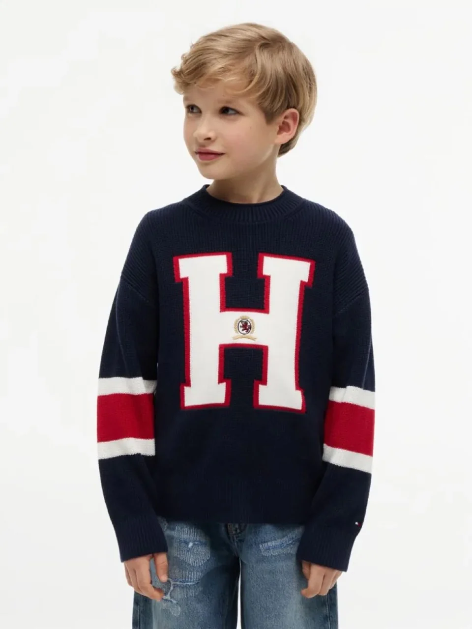 GRAPHIC SWEATER GENSER - Dark Night Navy