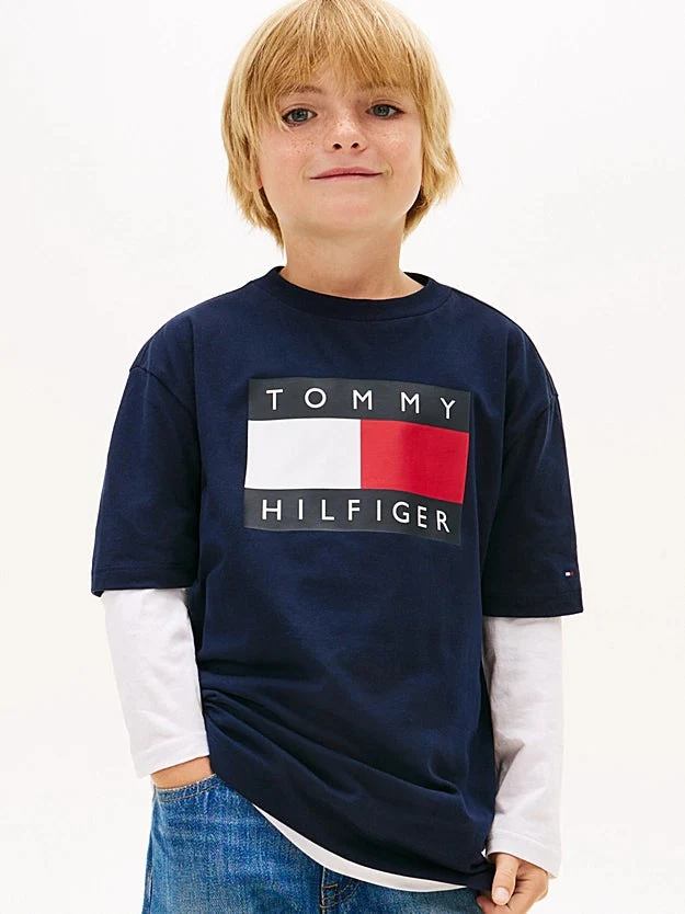 HERITAGE PRINTED FLAG -SKJORTE - Dark Night Navy - Image 2
