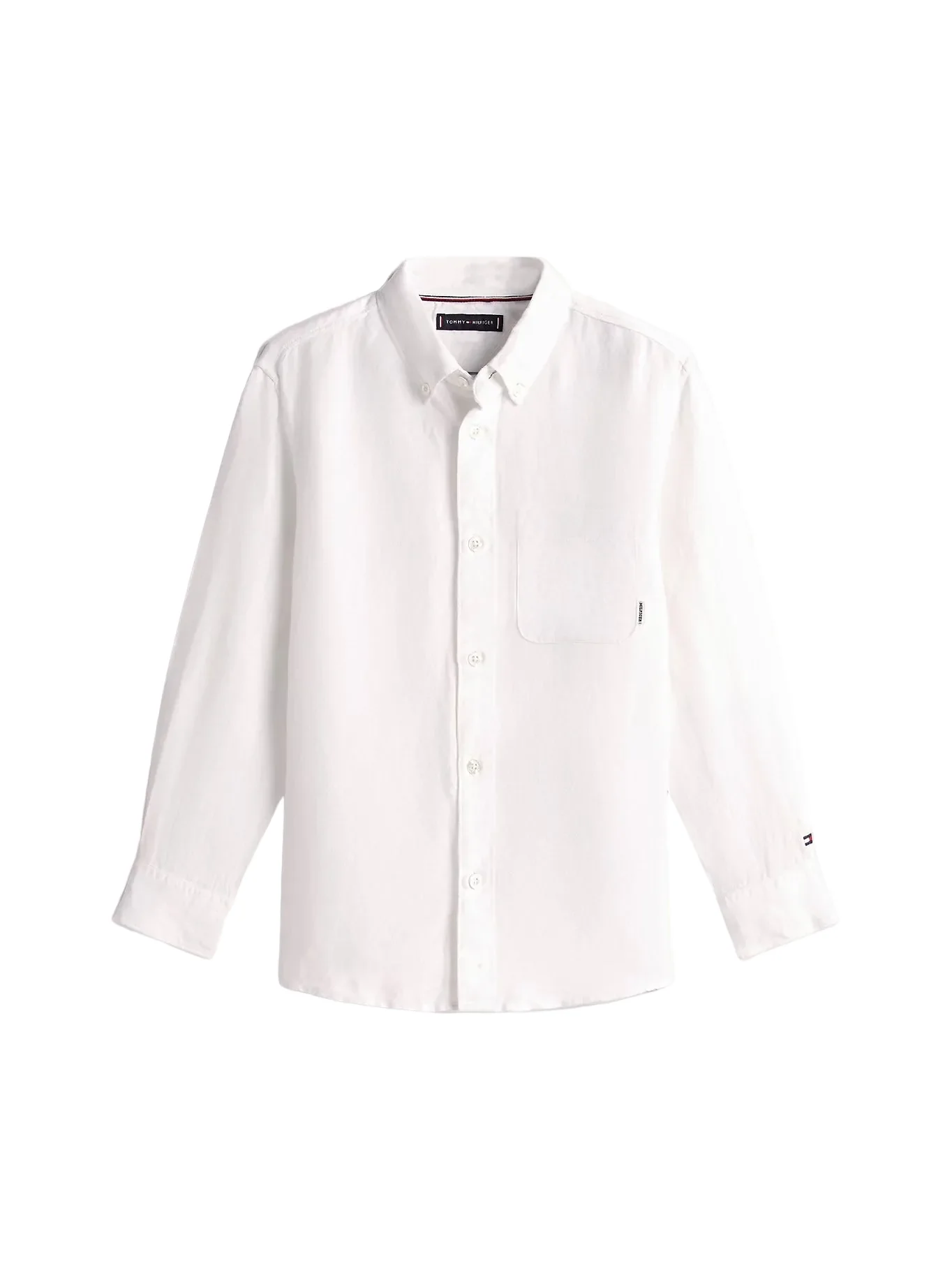 LIN BLEND RELAXED SKJORTE - White