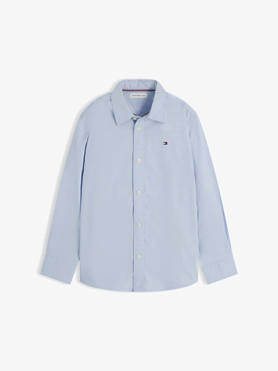 POPLIN SKJORTE - Breezy Blue - Image 3
