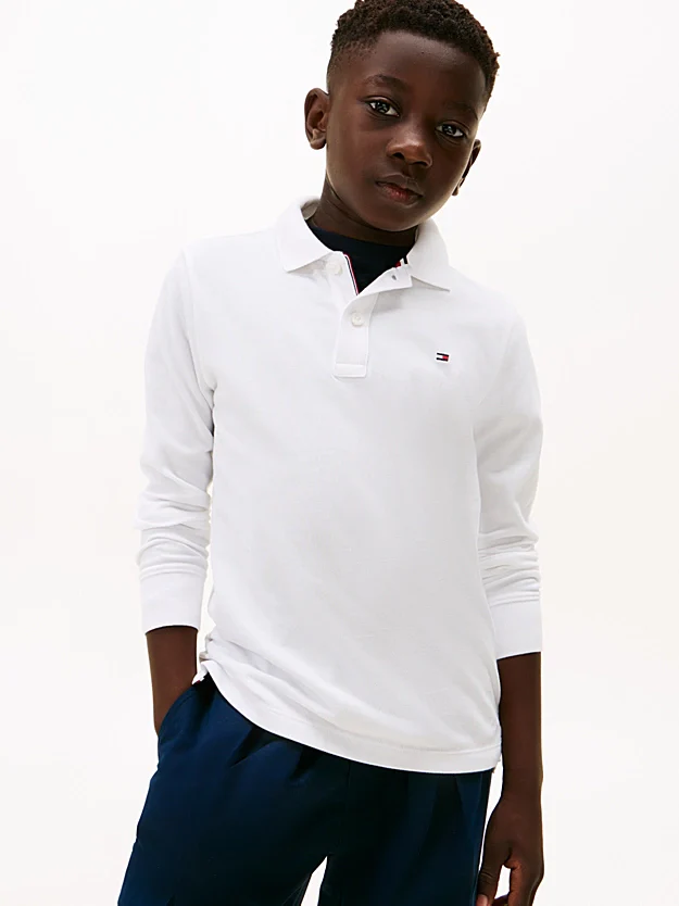 REGULAR POLO SKJORTE - HVIT