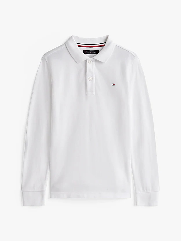 REGULAR POLO SKJORTE - HVIT - Image 5