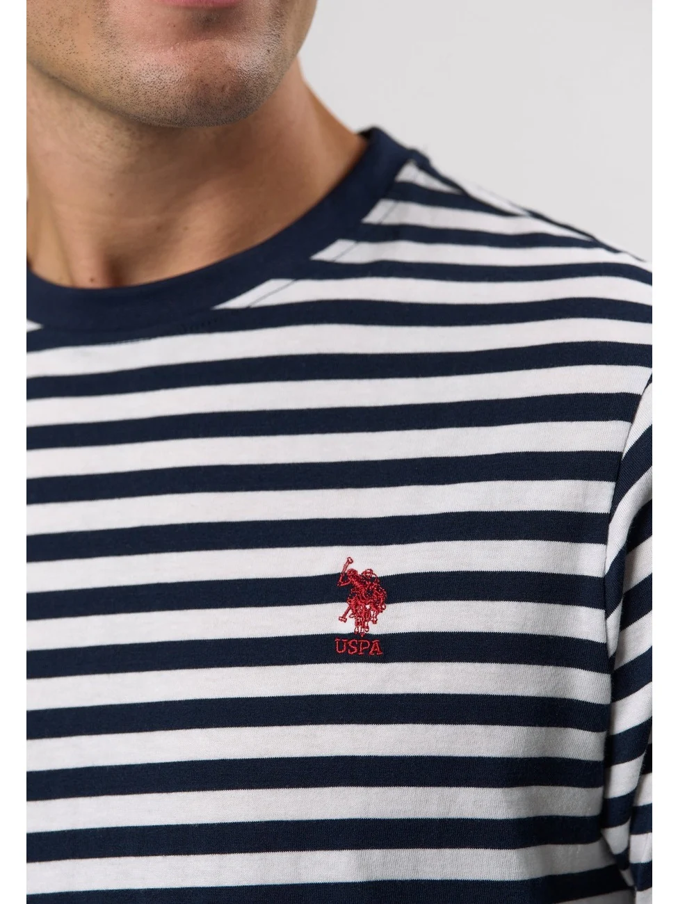 Calle t-skjorte - bright white striped - Image 4