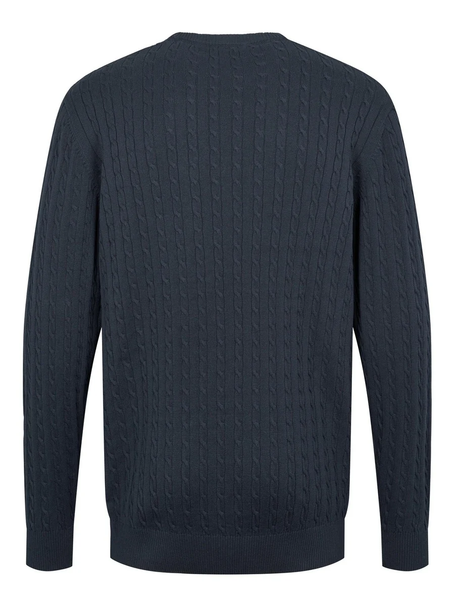 Mads knit genser - dark sapphire - Image 3