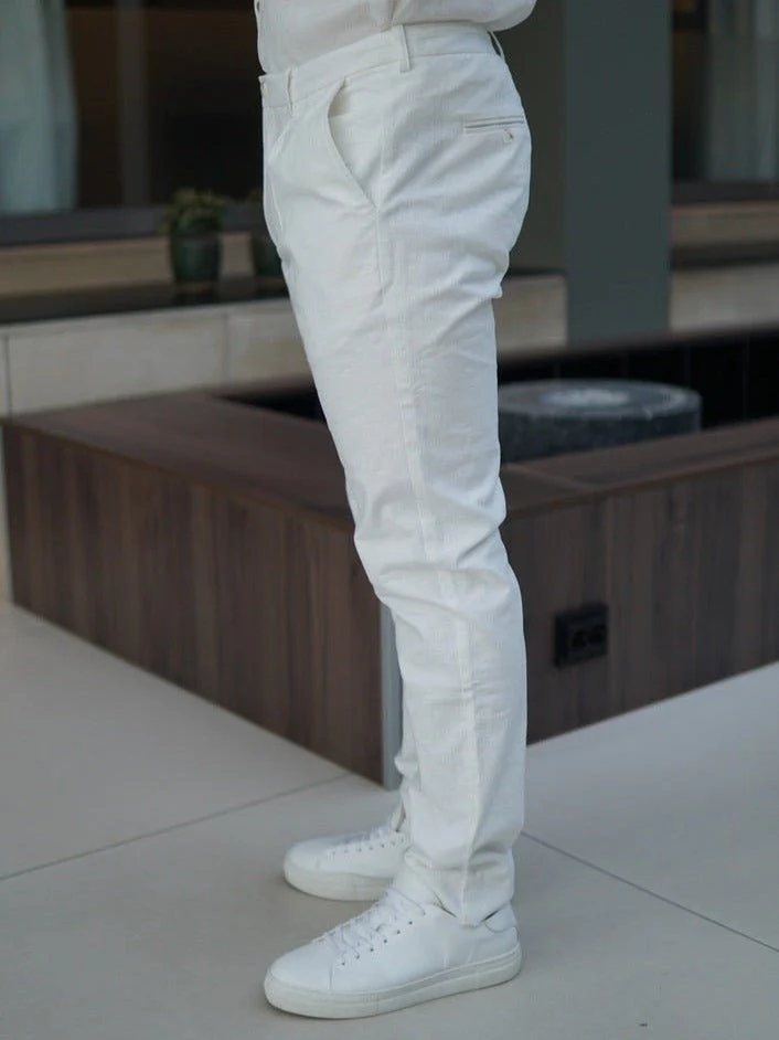 Elton linbukse - white - Image 3