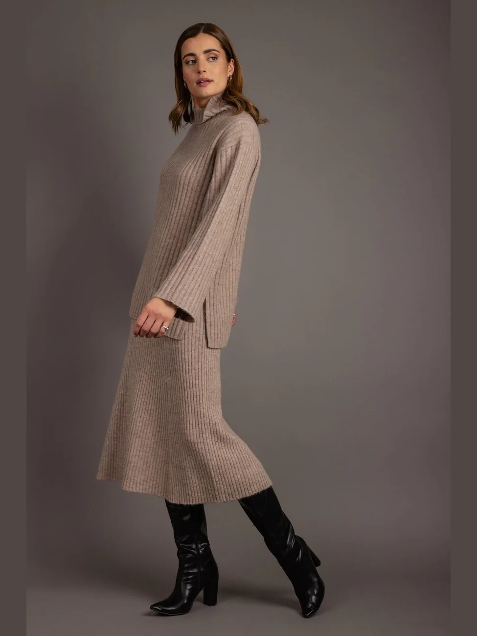 Zadie skjørt - dark grey - Image 3