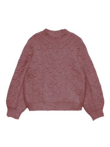 KAIA HIGHNECK PULLOVER - Rose Brown