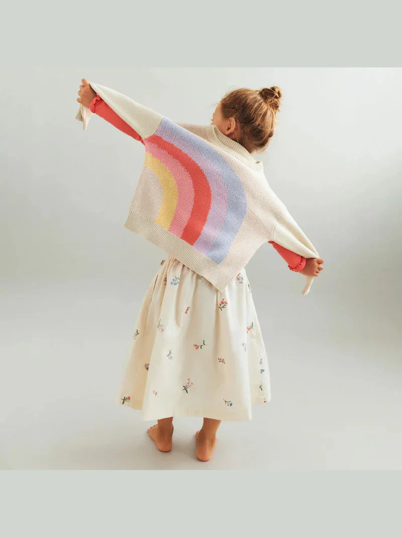 SOLVEIG JACQUARD PULLOVER GENSER - rainbow - Image 4