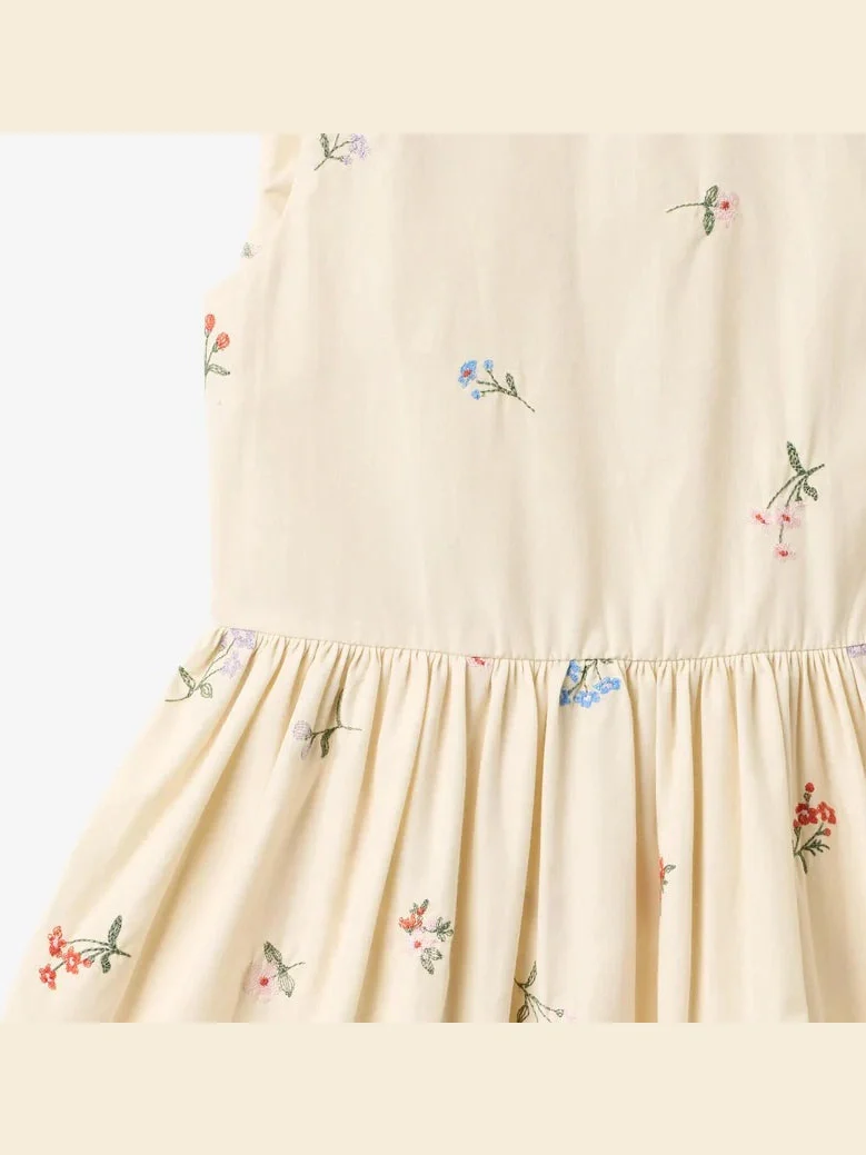 THELMA KJOLE -  ivory embroidery flowers - Image 3