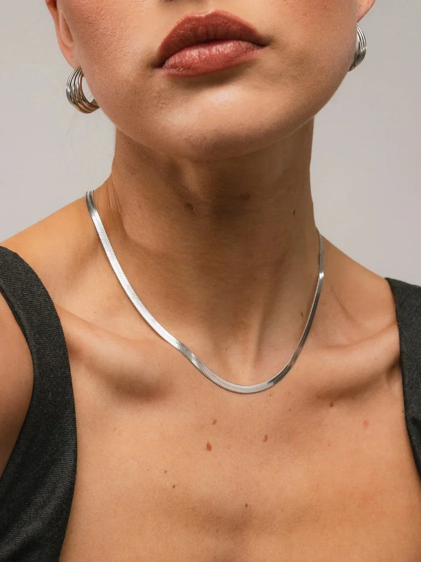 Bone halskjede - silver - Image 3
