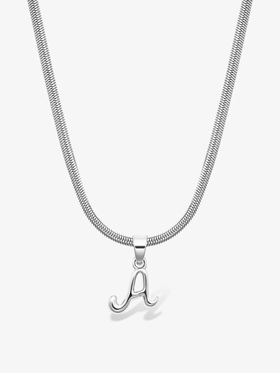 Bone letter halskjede - silver - Image 2