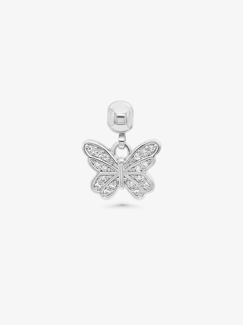Butterfly charm - silver