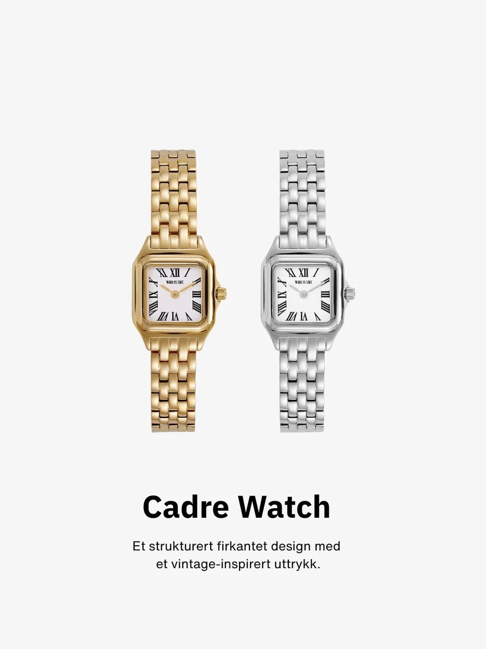 Cadre square klokke - gold - Image 13