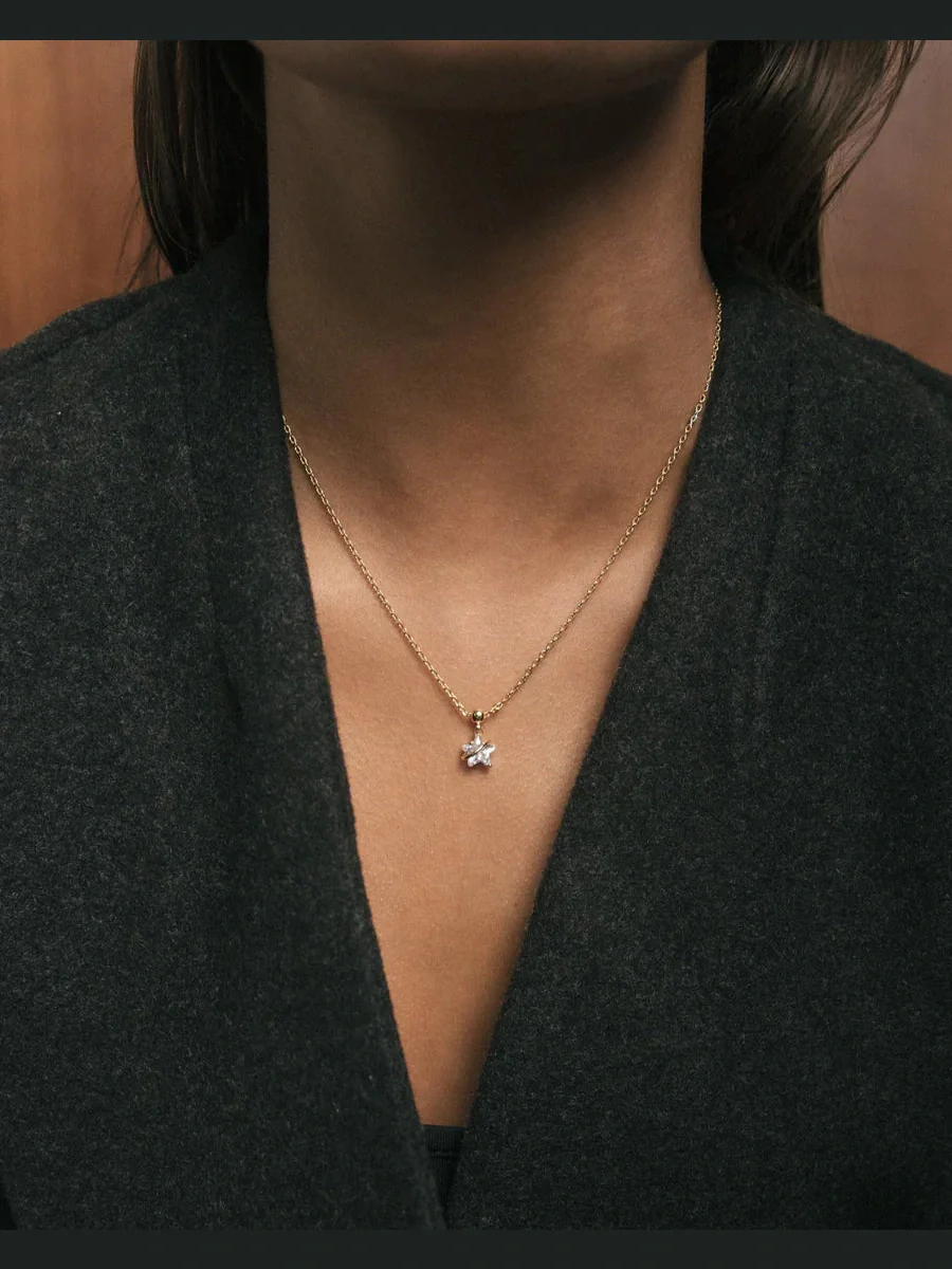 Diamond star charm - gold - Image 3