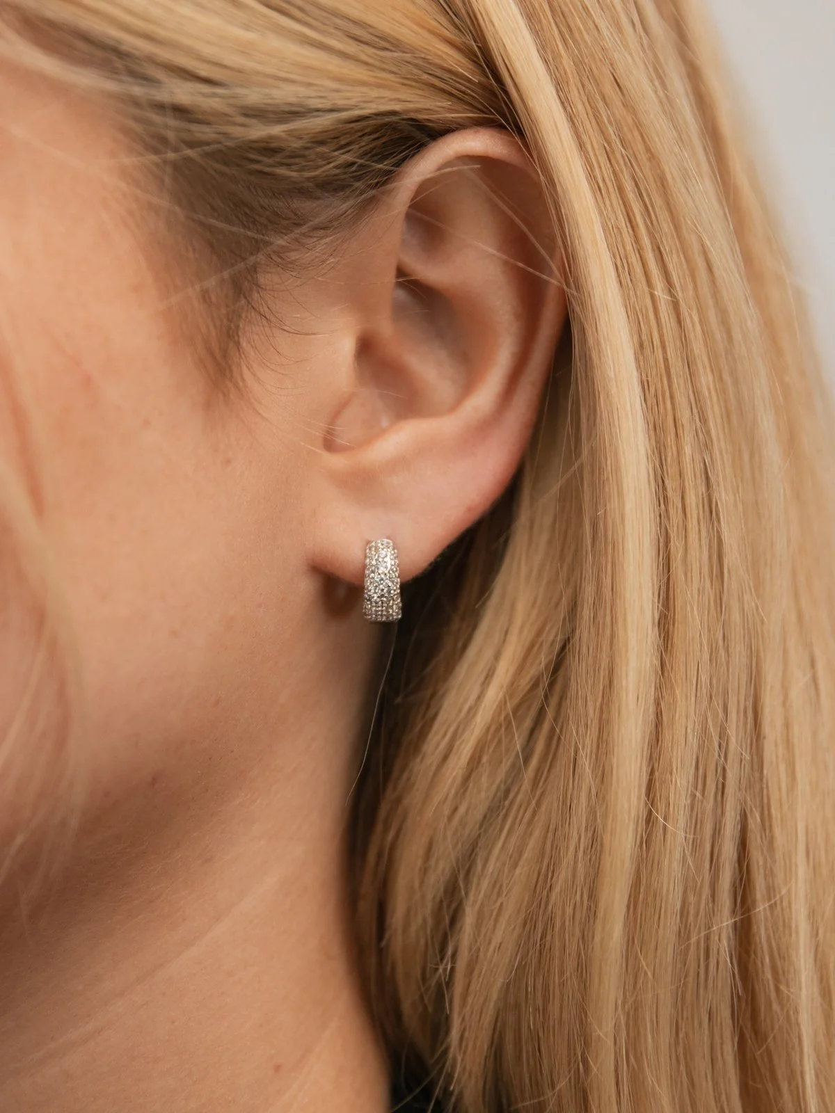 Dome hoops (s) - silver