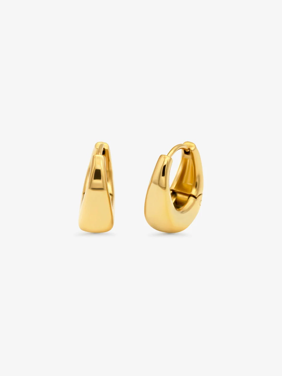Drop hoops - gold