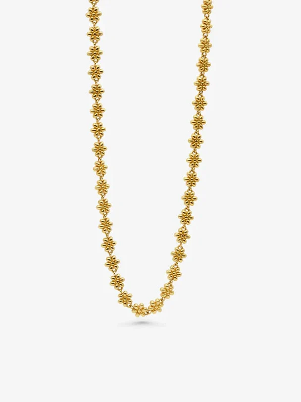 Flower chain smykke - gold - Image 2