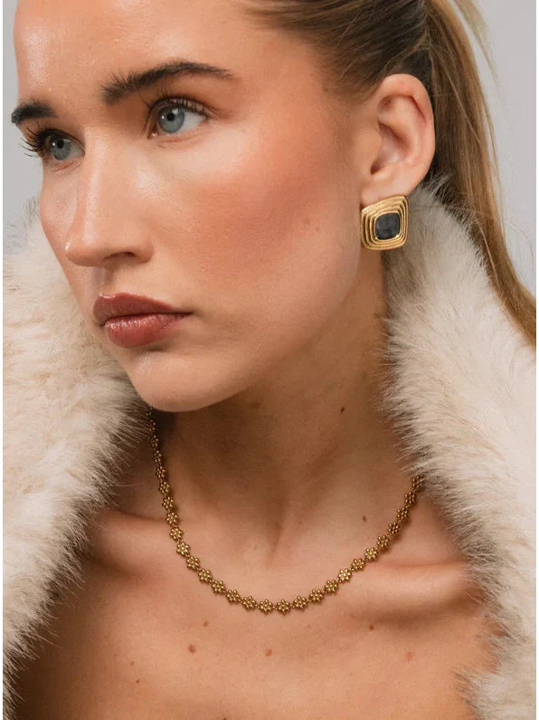 Frame earrings - gold - Image 3