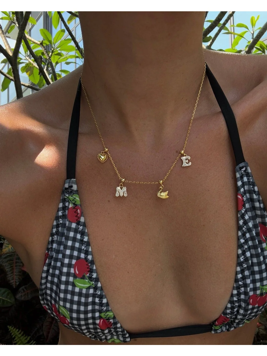 Heart charm - gold - Image 3