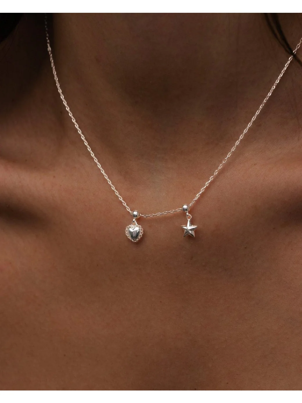 Heart charm - silver - Image 4