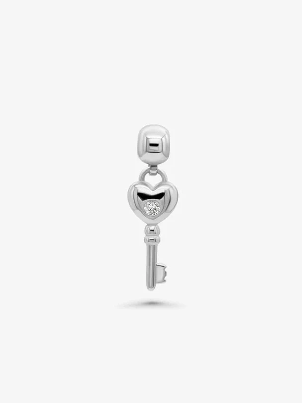 Key charm silver - silver