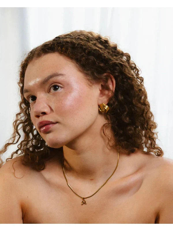 Knot earrings - gold - Image 5