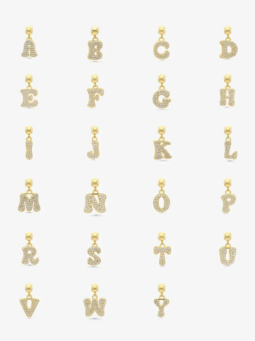 Letter charm - gold - Image 2