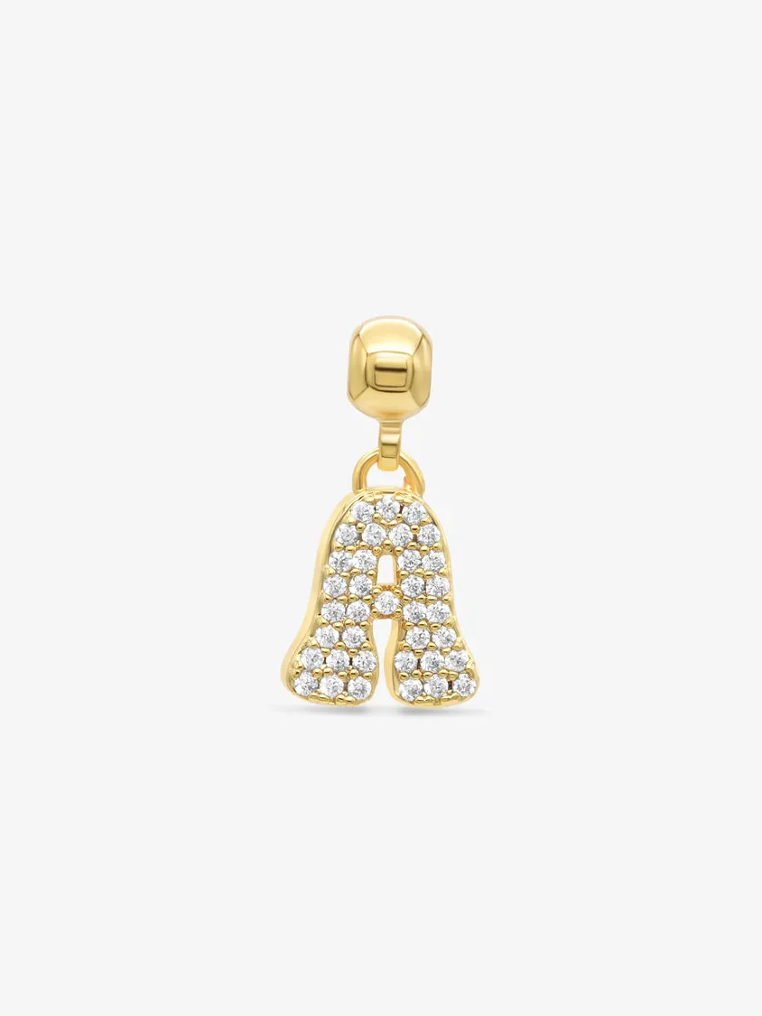 Letter charm - gold - Image 3
