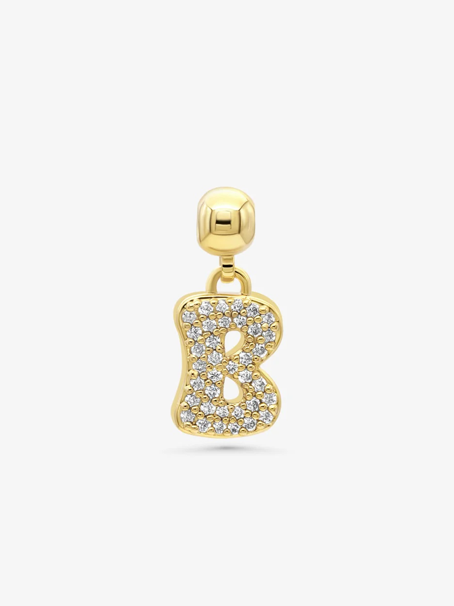 Letter charm - gold - Image 4