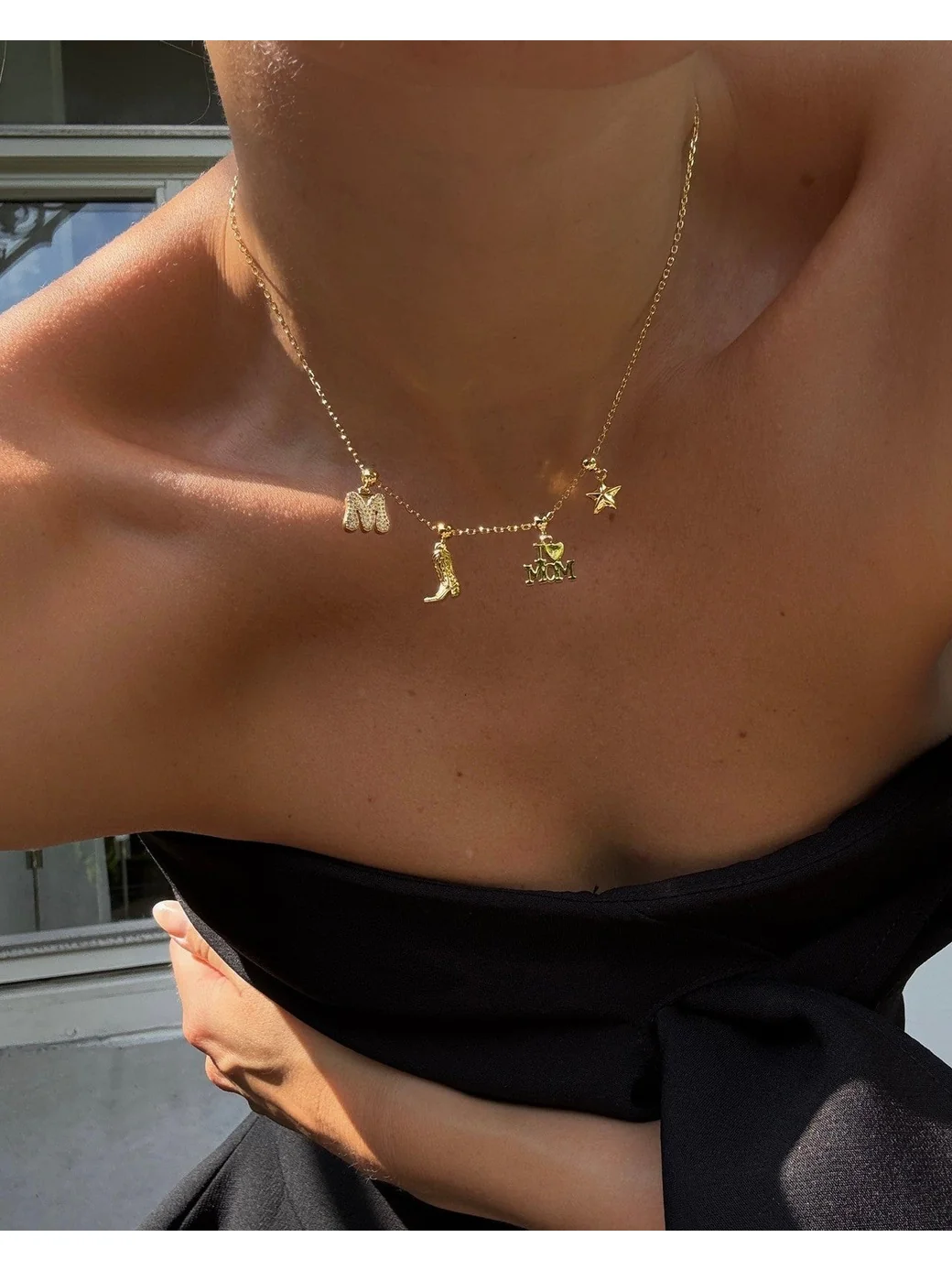 Mom charm - gold - Image 3