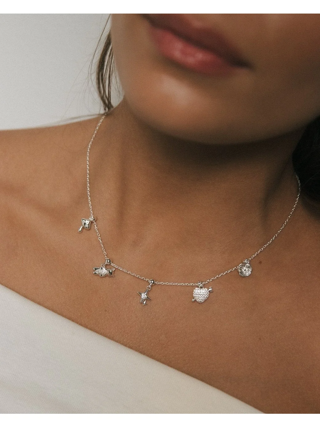 Mushroom charm - silver - Image 3