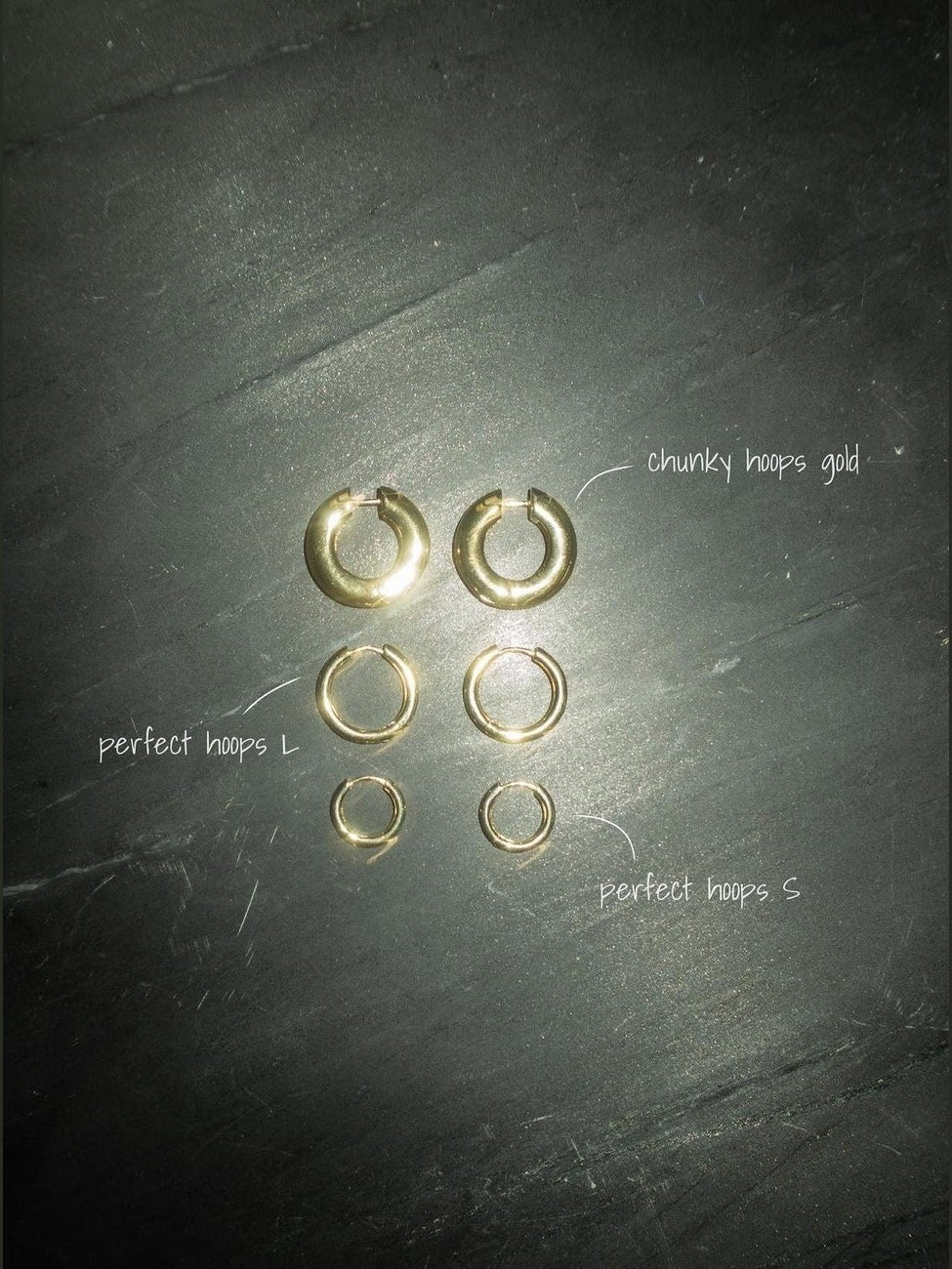 Perfect hoops (m) - gold - Image 4