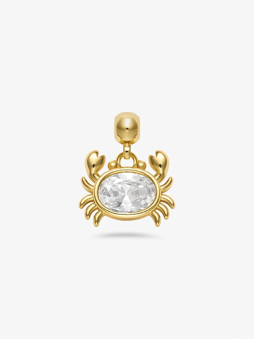 Crab charm - gold