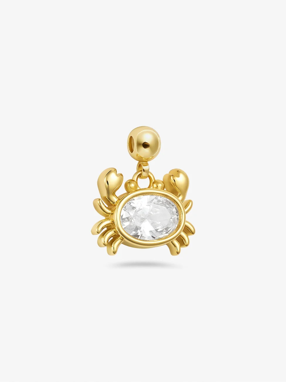 Crab charm - gold - Image 2