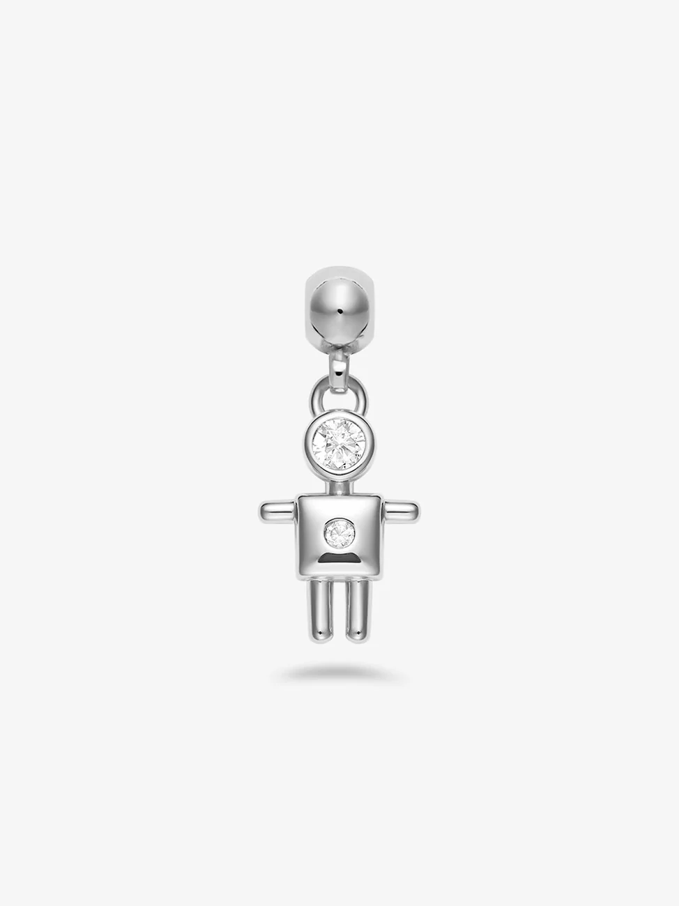 Boy charm - silver