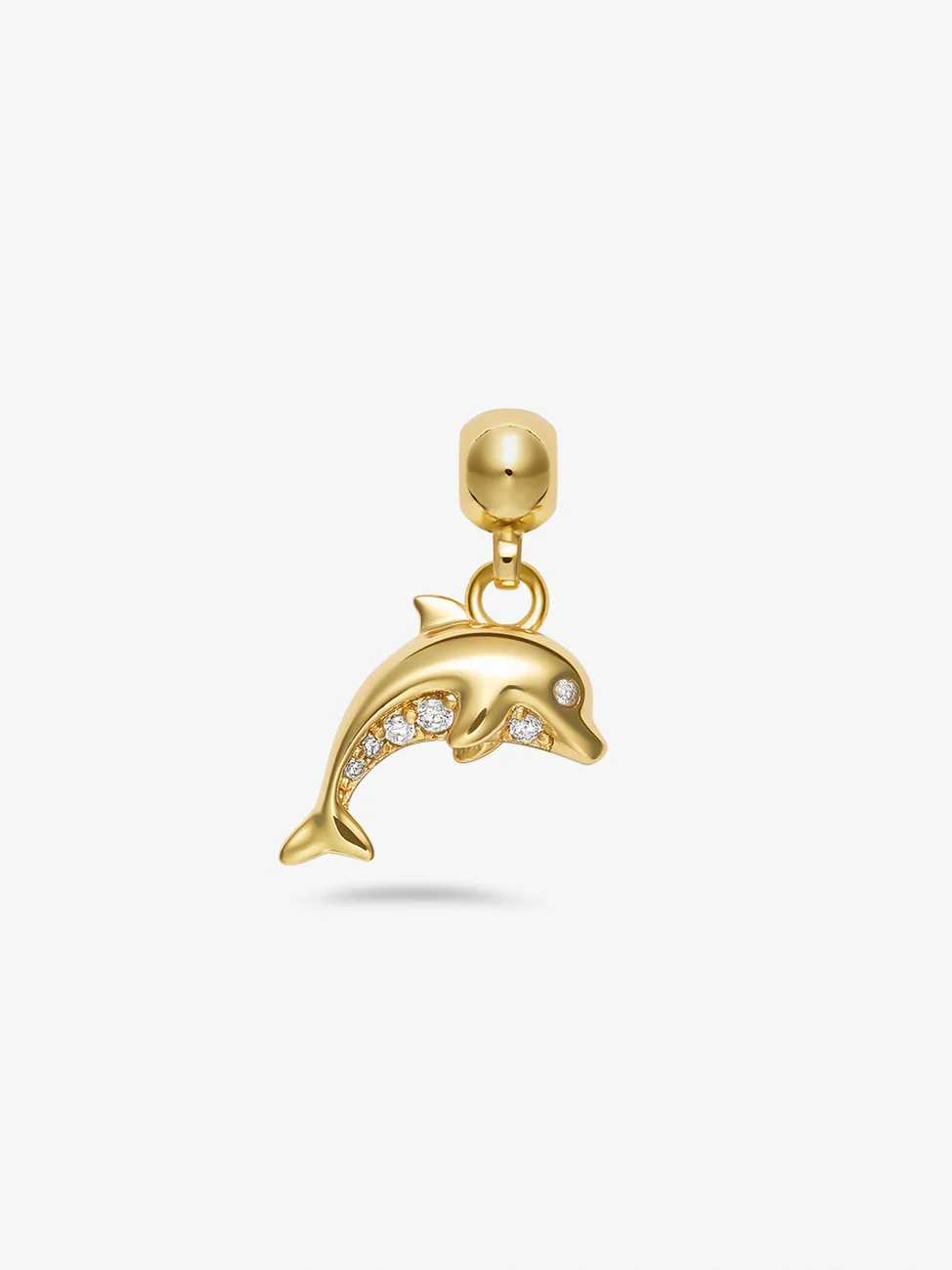 Dolphin charm - gold