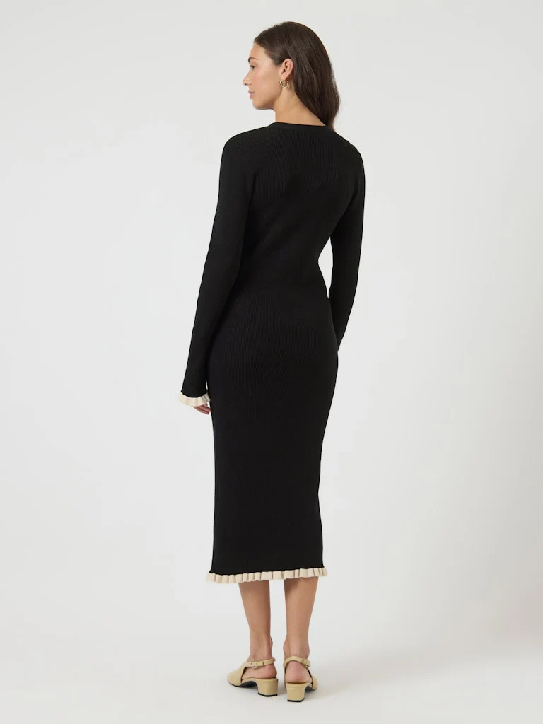 Floma knit kjole - black - Image 5